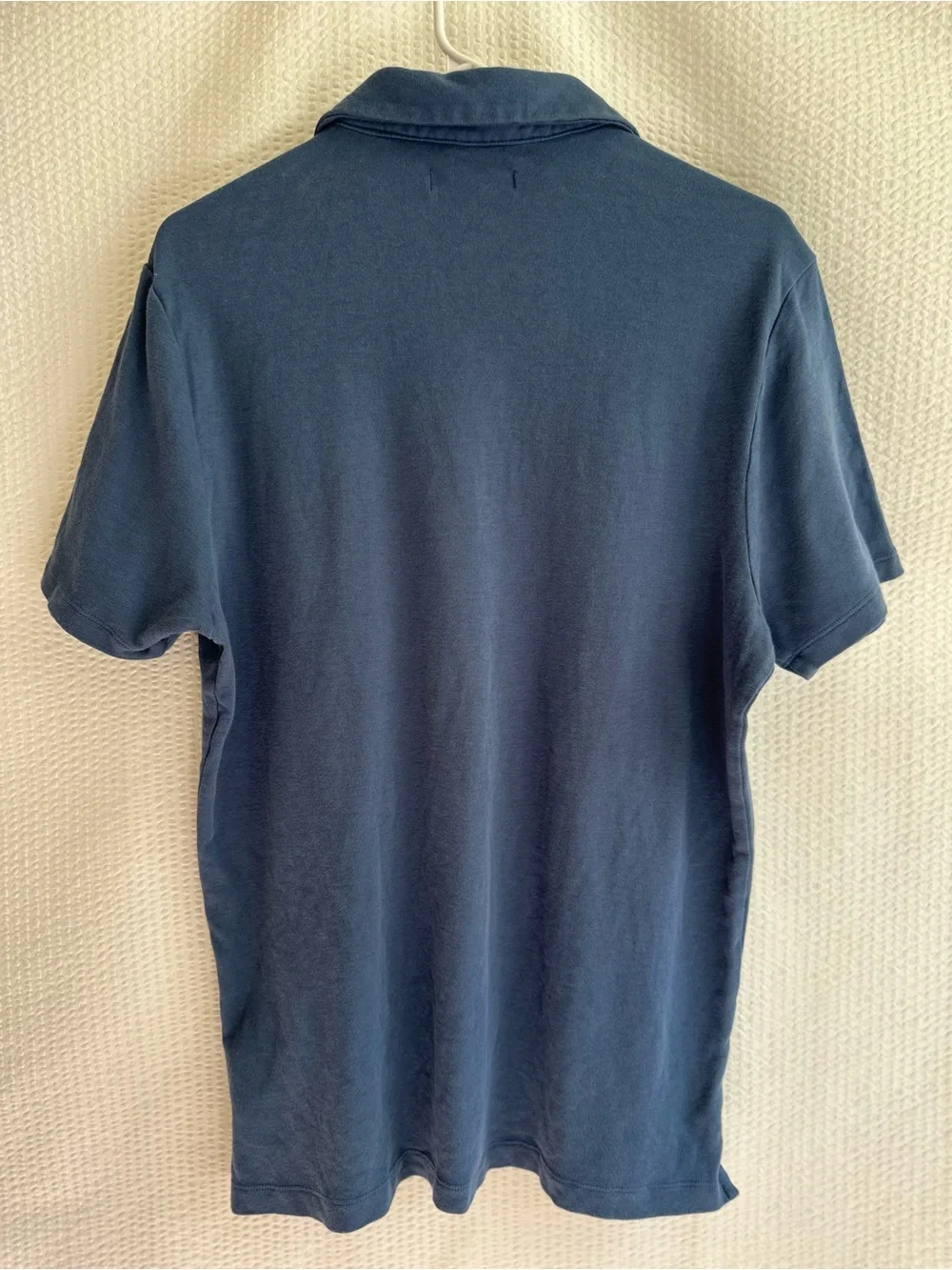 Banana Republic Men's Blue Polo Shirt Medium Short Sleeve Cotton Classic Casual